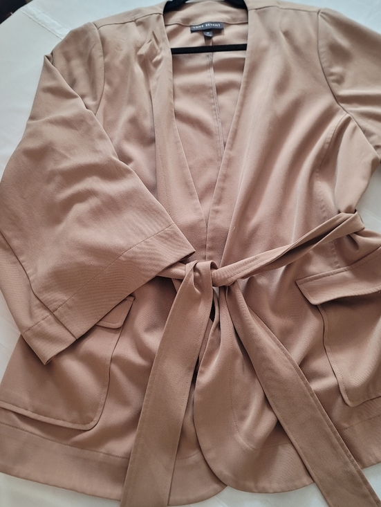 Camel Knit Kimono Sleeve Blazer | NWOT | Plus Size - Picture 5 of 11